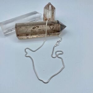 Sterling Silver Round Italian Box Chain 16"